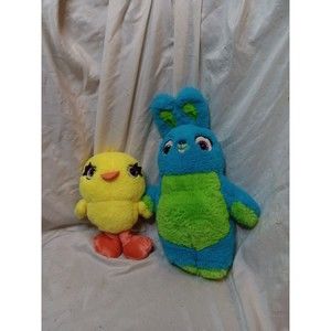 Just Play Toy Story 4 Ducky And Bunny Plush Hook And Loop Plushie Disney Soft